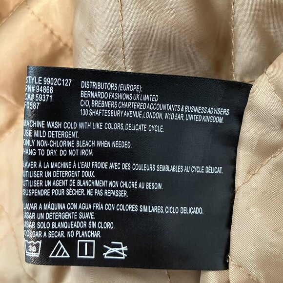 Collection B Tan Hooded Lightweight Full Zip Jacket Size M - Picture 6 of 8